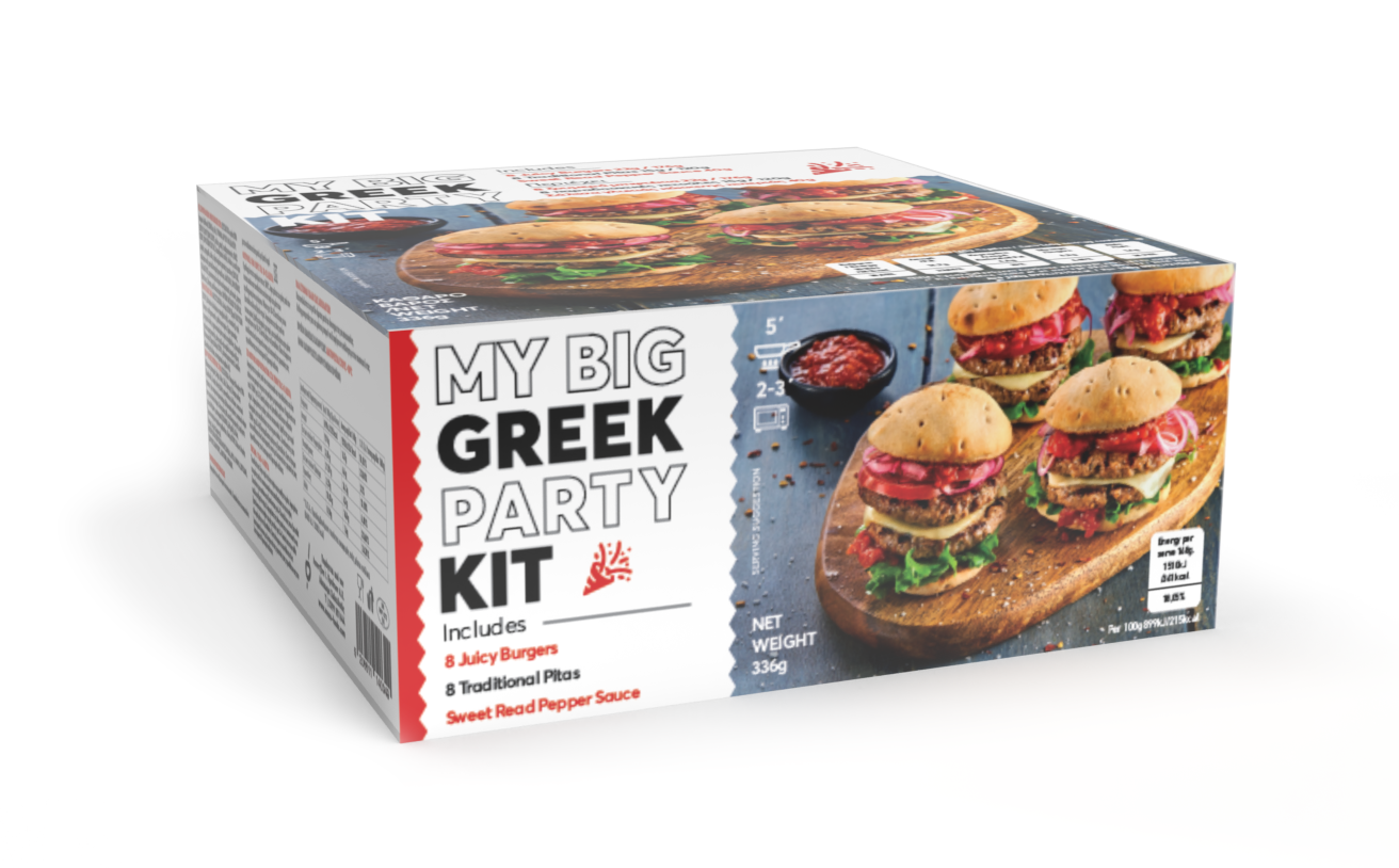 My Big Greek Party Kit Mini-burgers