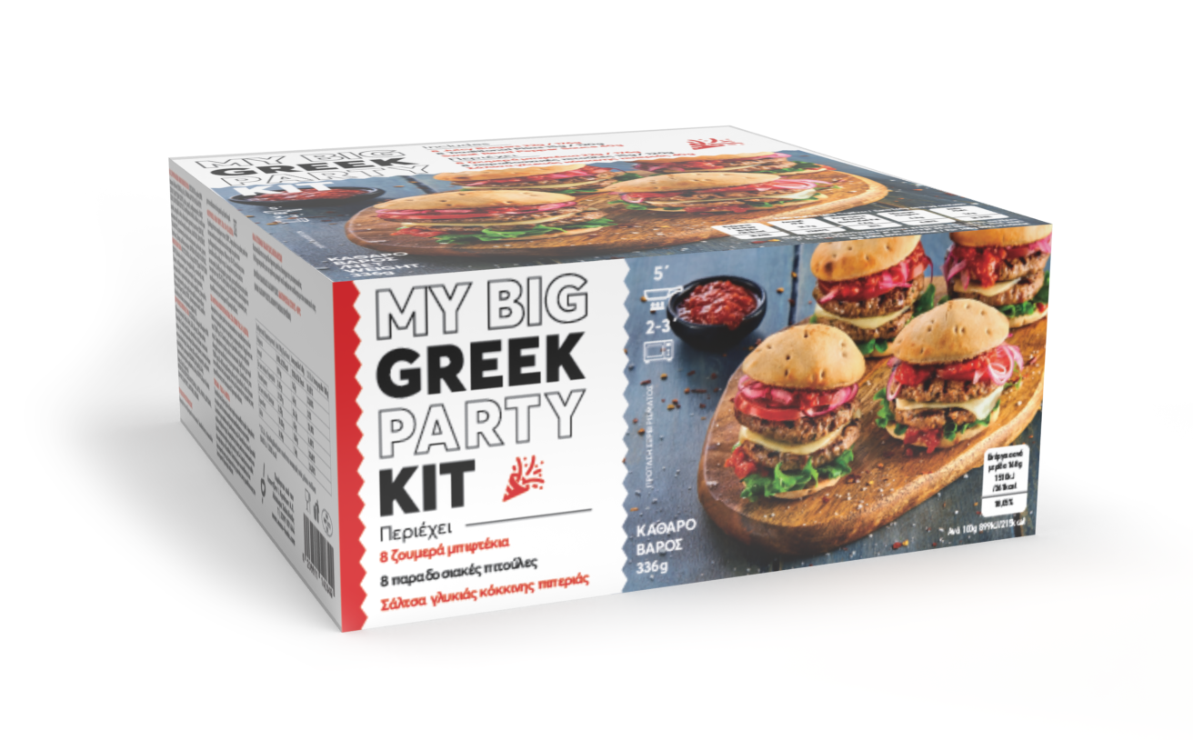 My Big Greek Party Kit mini-burgers